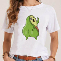 Women's Fashionable Simple Printed Short-sleeved T-shirt