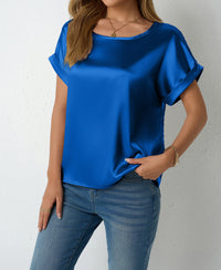 New Springsummer Womens Loose-fitting Cropped T-shirt