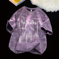 Short-sleeve Washed-and-distressed T-shirtbase Layer