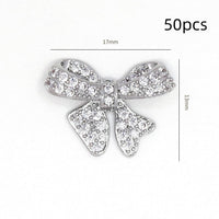 Bow Zircon Nail Ornament Zircon