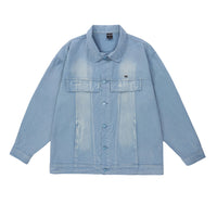 All-match Washed Vintage Washed Lapel Workwear Jacket American Casual
