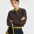 Womens Solid Color Turtleneck Sweater Pullover Knit Top