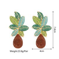 Rhinestone Floral Teardrop Dangle Earrings For Women Wedding Evening Party Prom Formal Luxury Statement Jewelry