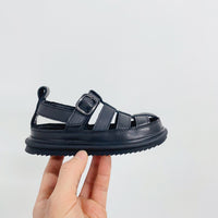Children's Fashionable Simple Woven Closed Toe Sandals