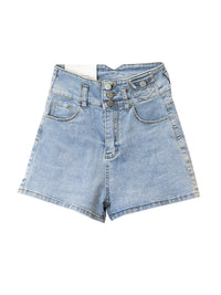Fashion Shorts Jeans High Waist Stretch Skinny