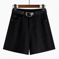 Women's High Waist Summer Retro Denim Shorts