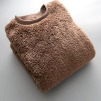 Autumn And Winter Plus Size Men's Round Neck Pullover Keep Warm Sweater