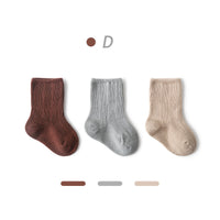Baby  Autumn New Style Non-tight Leg Socks Pure Color