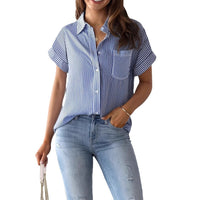 Loose-fitting Casual Short-sleeve Shirt