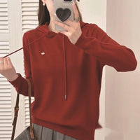 Women's Casual And Versatile Pullover Wool Hoodie Jacket