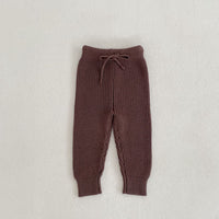 Infants And Children Baby Bunched Feet Style Pants Cotton Knitted