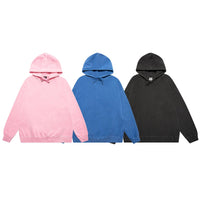 Cotton Terry Hoodie Autumn Solid Color