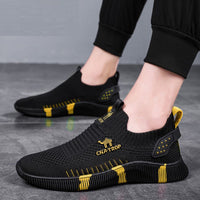 Trendy Flying Woven Breathable One Pedal Sports Casual And Lightweight Comfortable Travel Shoes