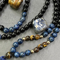 8mm Natural Stone 108 Mala Bead Necklace
