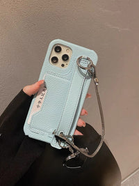 Ins Niche Portable Heart Shape Mirror Phone Case