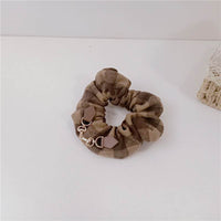 Simple Plaid Headband Fabric Hairband Temperament