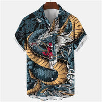 3D Myth Retro Animal Men's Shirt