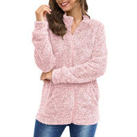 Women's Long Sleeve Plush Loose And Warm Fashionable Jacket