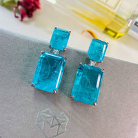 European And American Style Retro Emerald Earrings