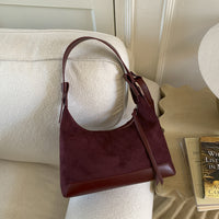 Retro Niche Hand-held Dumpling Versatile Casual Suede Crossbody Shoulder Bag
