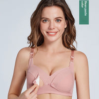 Pure Cotton, Push-up Sag-resistant Nursing Bra For Pregnancy