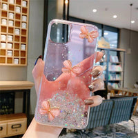 Butterfly Glitter Epoxy Phone Transparent Soft Shell Can Be Customized