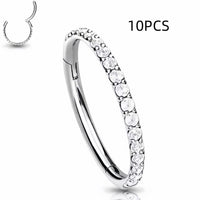 Stainless Steel Nose Ring Diamond Nose Ring Seamless Ring Multifunctional