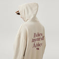 American Retro Hooded Sweater Men's Autumn Puff Print Coat