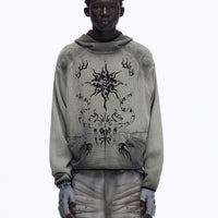 Hooded Waffle-knit Hoodiekeeps You Warm