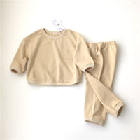 Children's Leisure Linen Cotton Sweater Suit