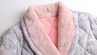 Women's Simple Coral Velvet Thick Warm Nightdress