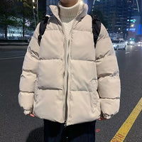 The New Japanese Lazy Simple Temperament Stand-up Collar Cotton Bread Clothes