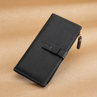 Long Multiple Card Slots Zipper Bag Buckle Korean Style High Sense Women's Wallet