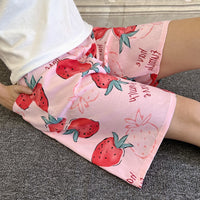 Summer Women's Pajama Pants Cotton Silk Shorts Home Loose