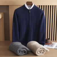 Pure Cashmere Shirt Thick Twisted Sweater Light Luxury Sweater Coat