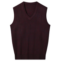 Spring And Autumn V-neck Loose Vest For Middle-aged And Elderly Men Casual Vest