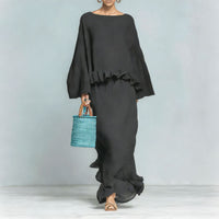 Womens Minimalist Shirt And Straight Skirt Set