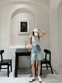 American Retro Casual Women's Denim Shorts