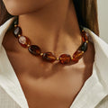 Ethnic Patchwork Style Irregular Multicolored Chain