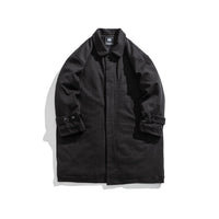 Men's Lapel Mid-length Woolen Coat