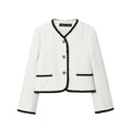 Fashion Women's Wear Trim Velvet Coat