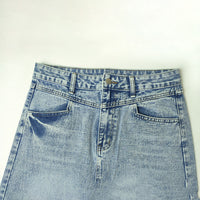 Retro Denim Half Skirt Women A Word High Waist Skinny