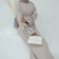 Dubai Middle East Turkey Dubai Flower Embroidery Series Elegant Dress