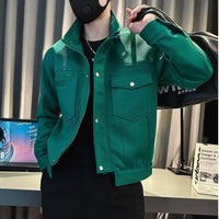 Men's Trendy Tooling Stand Collar Jacket All Match
