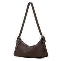 Vegetable-tanned Cowhide Hobo Bag With A Belt-attachable Design