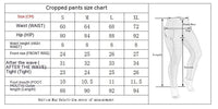 Women's Contrast Color Fit Stitching Sports Yoga Ninth Pants