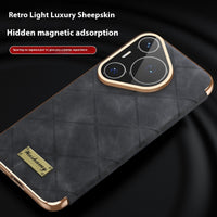 Electroplated Diamond Grid Anti-fingerprint Phone Case