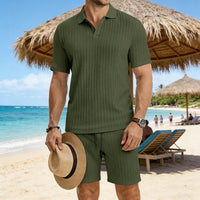Summer Stretch Jacquard Textured Mens Suit