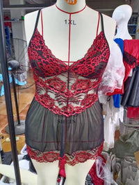 Lace Lace Lace Tulle Skirt See-through Sexy Nightdress