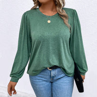Women's Long-sleeve Fashion Loose Slim-fit Solid Color Top